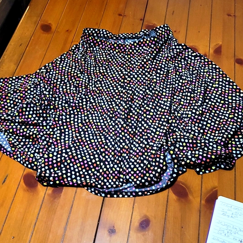 Multi Color Premise Flowing Skirt